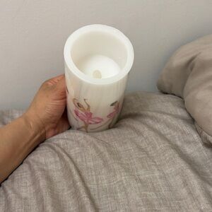 Mikasa Pink LED Real Wax Flicker Candle - Home Accents